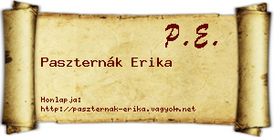 Paszternák Erika névjegykártya